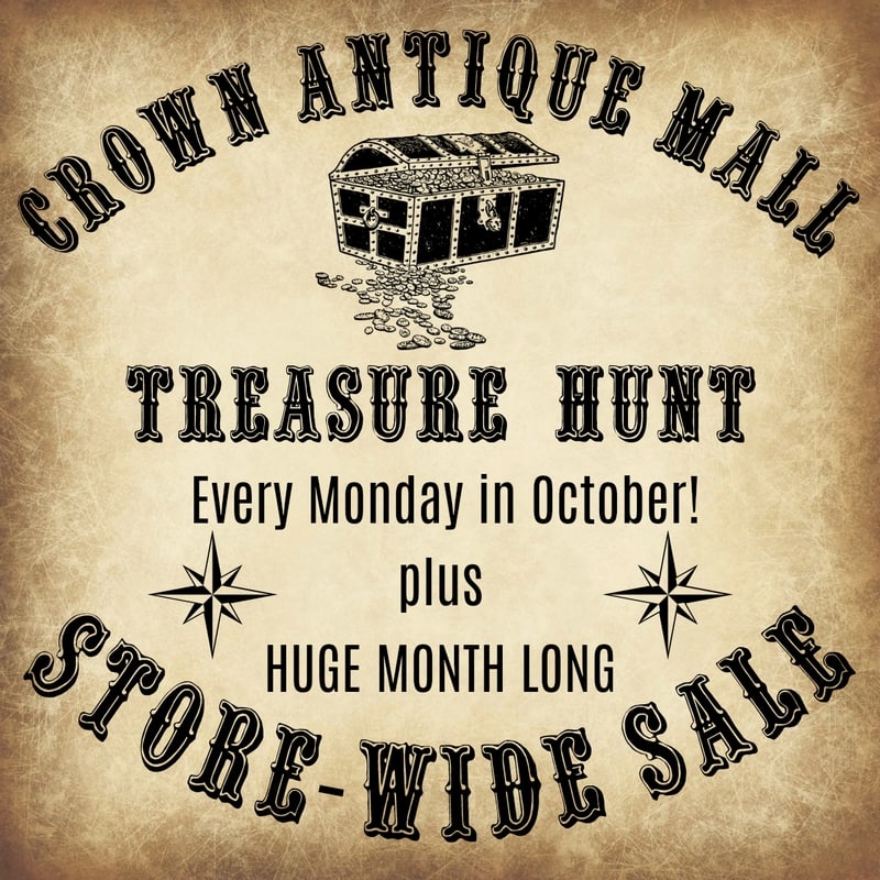 Treasure Hunt and Storewide Sale Oct 31, 2017